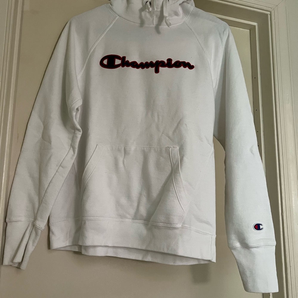 white champion hoodie